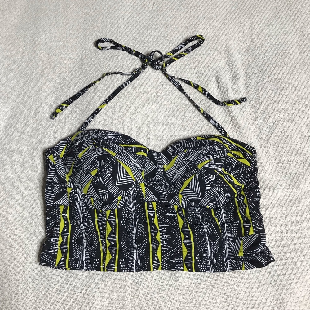 Bustier Crop Halter Top